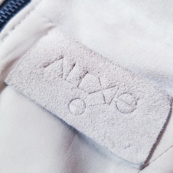 RARE Alexis 100% Genuine Leather Suede Belted Halter Dress with Side pockets - Picture 3 of 16